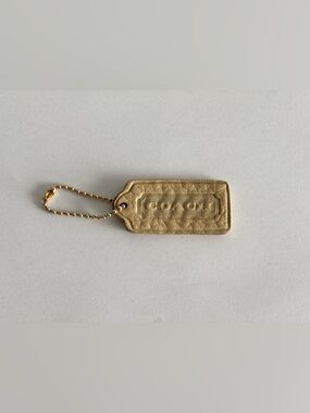 Vintage Coach Sonoma Beige Maize Hangtag, Hang Tag, Keychain, Charm, Fob